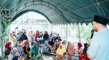 Silaturahmi Dengan Warga Gambus Laut, Aslam Ungkapkan Akan Aktifkan Kembali Berobat Gratis Dengan KTP