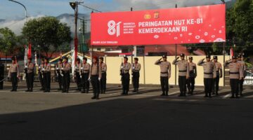 Semangat Kemerdekaan, Wakapolres Aceh Tenggara Pimpin Upacara HUT RI ke-81 di Mapolres
