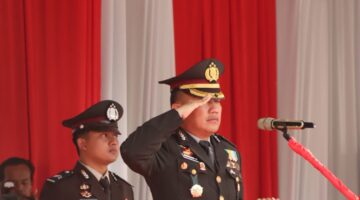 Kapolres Aceh Tenggara Pimpin Upacara Penurunan Bendera HUT RI ke-81, “Indonesia Berdaulat, Adil dan Makmur”