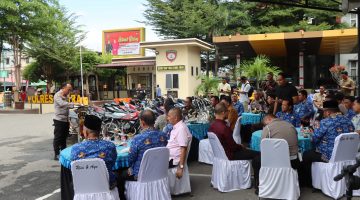 46 Knalpot Brong Dimusnahkan, Polres Aceh Tenggara Tegaskan Komitmen Tertib Berlalu Lintas