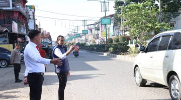 Strong Point Pagi Hari, Personel Polres Aceh Tenggara Perkuat Pengaturan Lalu Lintas di Titik Rawan