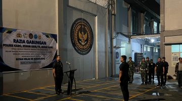 Perkuat Keamanan dan Pastikan  Tetap Bersih dari Peredaran Barang Terlarang..!!! Rutan Kabanjahe Gelar Razia Gabungan Bersama Polres , Kodim 0205/TK dan BNN Kabupaten Karo