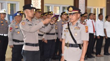 Kapolres Bireuen Pimpin Serah Terima Jabatan Kabagren dan Kabag SDM