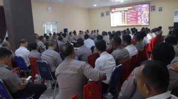 Perkuat Implementasi Program Prioritas Kapolri, Kapolres Aceh Tenggara Pimpin Sosialisasi Commander Wish Bersama Waka Polres