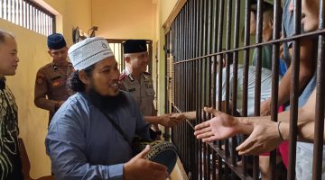 Polisi Bersama Masyarakat, Polres Aceh Tenggara Sentuh Hati Penghuni Rutan Lewat Siraman Rohani