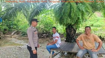 Bhabinkamtibmas Polsek Babul Rahmah Ajak Warga Lawe Sumur Jaga Kelestarian Hutan