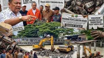 Ironi Bantuan Percepatan Rehabilitasi dan Rekonstruksi Pusat, Rakyat Aceh Tenggara Butuh Alat Kerja, Yang Datang Justru Besi Rusak